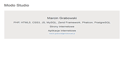 Desktop Screenshot of modostudio.pl