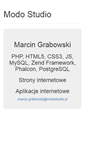 Mobile Screenshot of modostudio.pl